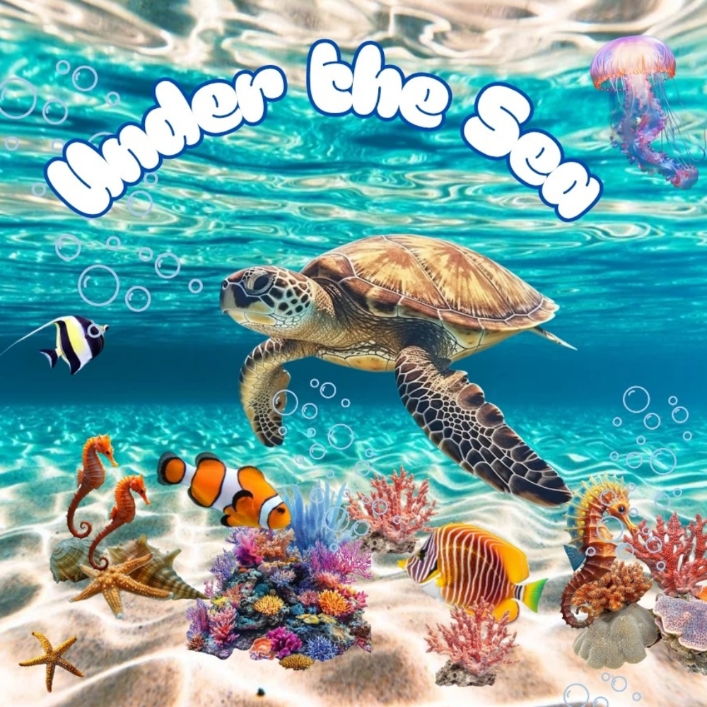 UNDER THE SEA 20oz tumbler. NWOT! Hand wash only. Made to order!